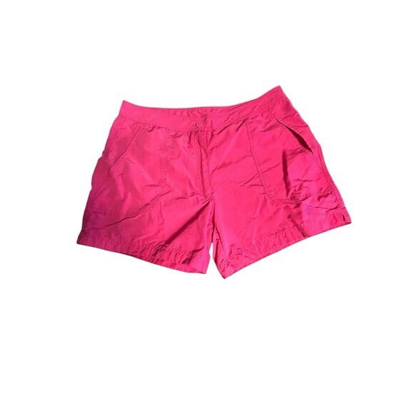 Guy Harvey Mid Rise Chino Short Womens 10 Fuscia Zip Button Coastal Chic - Picture 1 of 6